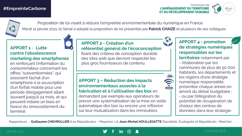 apports du senat pour reduire l empreinte carbone du numerique