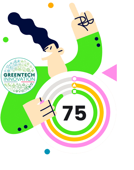 fruggr score with greentech innovation label